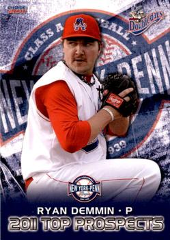 2011 Choice New York-Penn League Top Prospects #03 Ryan Demmin Front