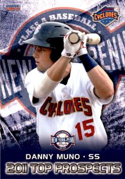 2011 Choice New York-Penn League Top Prospects #14 Danny Muno Front