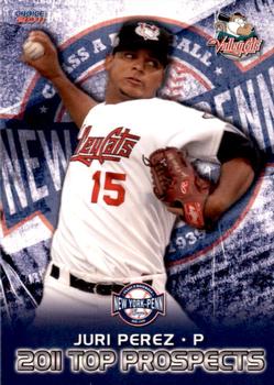 2011 Choice New York-Penn League Top Prospects #19 Juri Perez Front