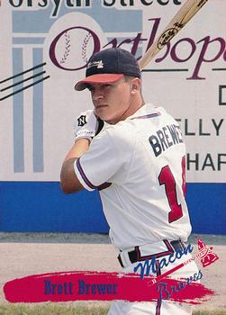 1995 Multi-Ad Macon Braves #NNO Brett Brewer Front