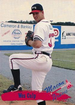1995 Multi-Ad Macon Braves #NNO Wes Culp Front