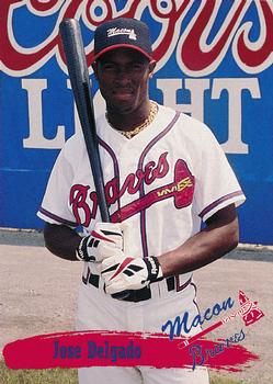 1995 Multi-Ad Macon Braves #NNO Jose Delgado Front