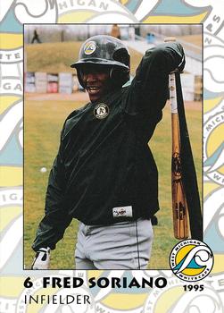 1995 West Michigan Whitecaps #NNO Fred Soriano Front
