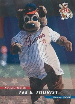 2002 Grandstand Asheville Tourists #NNO Ted E. Tourist Front