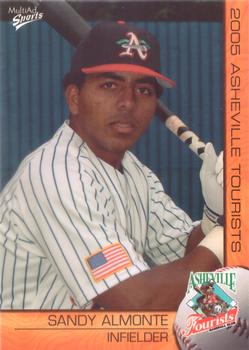 2005 MultiAd Asheville Tourists #2 Sandy Almonte Front