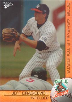 2005 MultiAd Asheville Tourists #10 Jeff Dragicevich Front