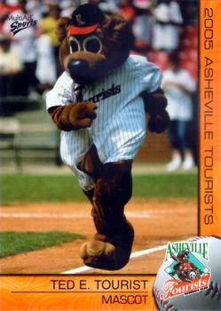 2005 MultiAd Asheville Tourists #33 Ted E. Tourist Front