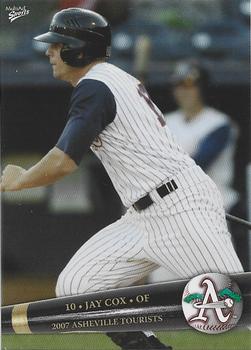 2007 MultiAd Asheville Tourists #6 Jay Cox Front