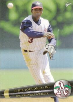 2007 MultiAd Asheville Tourists #9 Hector Gomez Front