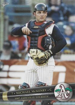2007 MultiAd Asheville Tourists #18 Michael McKenry Front