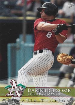 2008 MultiAd Asheville Tourists #13 Darin Holcomb Front