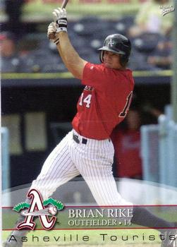 2008 MultiAd Asheville Tourists #21 Brian Rike Front