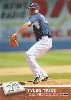 2009 Grandstand Asheville Tourists #NNO Tyler Trice Front