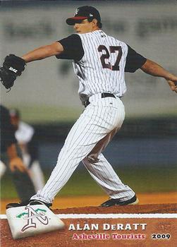 2009 Grandstand Asheville Tourists #NNO Alan Deratt Front