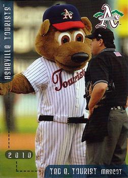 2010 Grandstand Asheville Tourists #NNO Ted E. Tourist Front