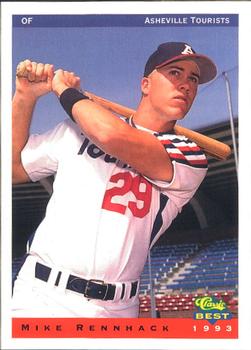 1993 Classic Best Asheville Tourists #17 Mike Rennhack Front