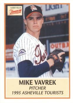 1995 Asheville Tourists Update #NNO Mike Vavrek Front