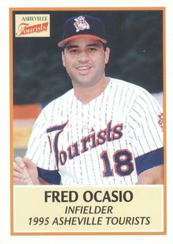 1995 Asheville Tourists Update #NNO Fred Ocasio Front
