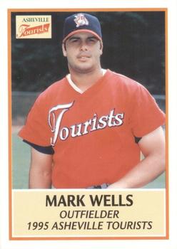 1995 Asheville Tourists Update #NNO Mark Wells Front