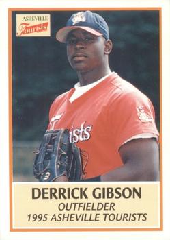 1995 Asheville Tourists Update #NNO Derrick Gibson Front