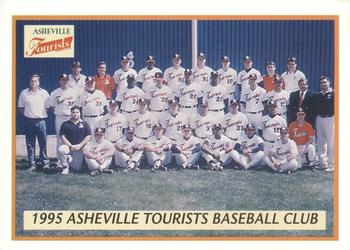 1995 Asheville Tourists Update #NNO Team Photo Front