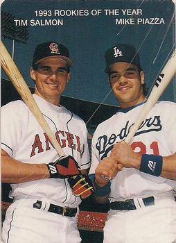 1994 Mother's Cookies Mike Piazza and Tim Salmon #1 Tim Salmon / Mike Piazza Front