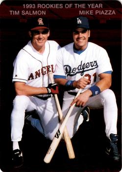 1994 Mother's Cookies Mike Piazza and Tim Salmon #NNO Tim Salmon / Mike Piazza Front