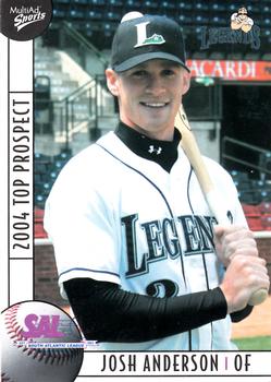 2004 MultiAd South Atlantic League Top Prospects #1 Josh Anderson Front