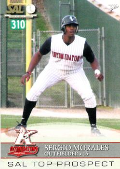 2008 MultiAd South Atlantic League Top Prospects #25 Sergio Morales Front