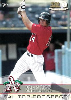 2008 MultiAd South Atlantic League Top Prospects #28 Brian Rike Front