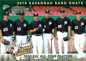 2010 MultiAd Savannah Sand Gnats #33 All Star Players Front