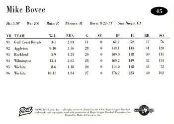 1996 Best AA All-Stars #45 Mike Bovee Back