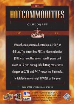 2008 Upper Deck - Hot Commodities #HC38 Carlos Lee Back