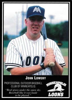 1994 Minneapolis Loons #NNO John Lowery Front