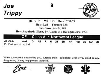 1995 Eugene Emeralds #9 Joe Trippy Back