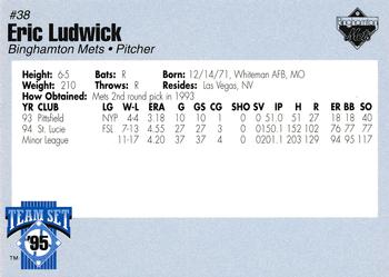 1995 Binghamton Mets #NNO Eric Ludwick Back