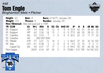 1995 Binghamton Mets #NNO Tom Engle Back