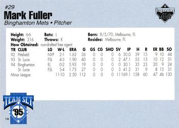 1995 Binghamton Mets #NNO Mark Fuller Back