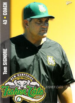 2009 MultiAd New Hampshire Fisher Cats #26 Tom Signore Front