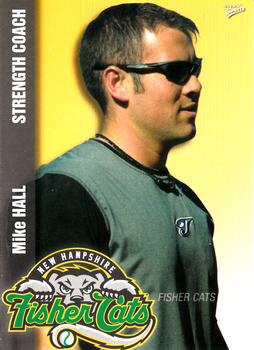 2009 MultiAd New Hampshire Fisher Cats #30 Mike Hall Front