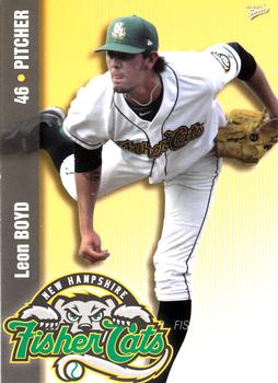2009 MultiAd New Hampshire Fisher Cats #6 Leon Boyd Front