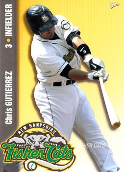 2009 MultiAd New Hampshire Fisher Cats #9 Chris Gutierrez Front
