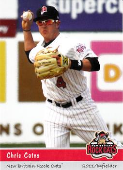 2011 Grandstand New Britain Rock Cats #NNO Chris Cates Front