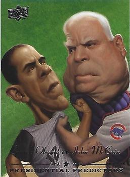 2008 Upper Deck - Presidential Predictors #PP-10 Barack Obama / John McCain Front