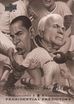 2008 Upper Deck - Presidential Predictors #PP-13 Barack Obama / John McCain Front