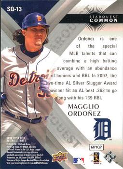 2008 Upper Deck - StarQuest Common #SQ-13 Magglio Ordonez Back