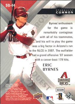 2008 Upper Deck - StarQuest Common #SQ-44 Eric Byrnes Back