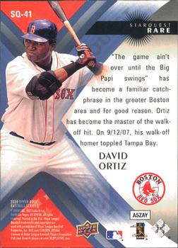 2008 Upper Deck - StarQuest Rare #SQ-41 David Ortiz Back