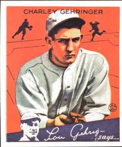 1985 Galasso 1934 Goudey (reprint) #23 Charlie Gehringer Front