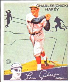 1985 Galasso 1934 Goudey (reprint) #34 Chick Hafey Front